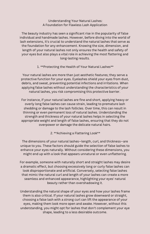 Lash Like The Pros – The Ultimate Lash Training Guide (E-Book)