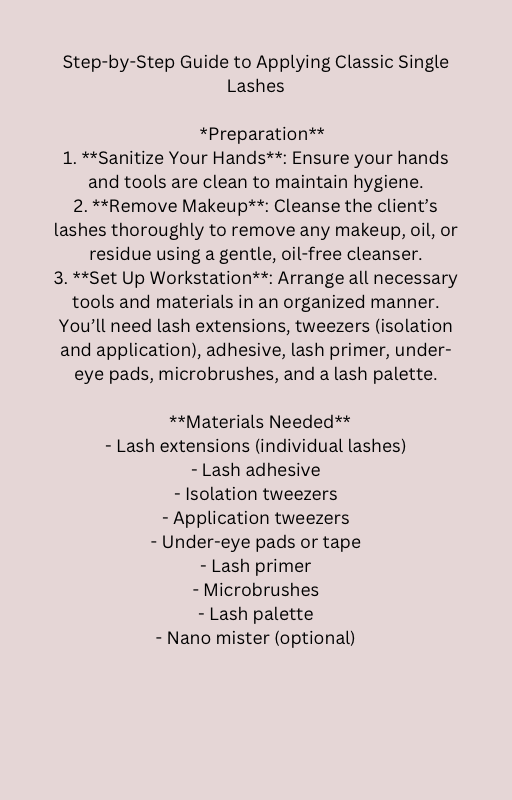 Lash Like The Pros – The Ultimate Lash Training Guide (E-Book)