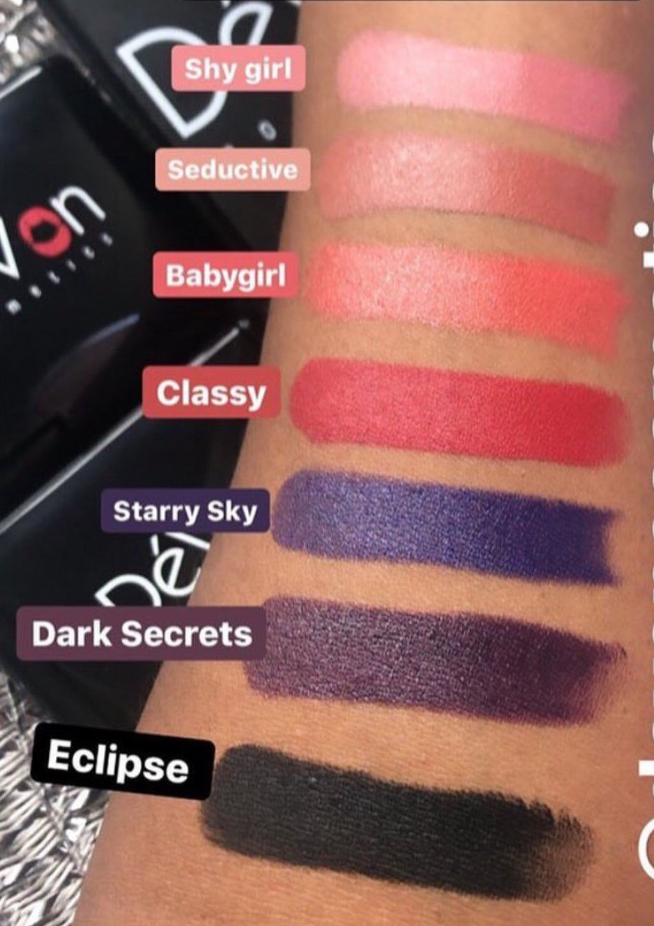 Black Rose Gold Bold Lip Collection