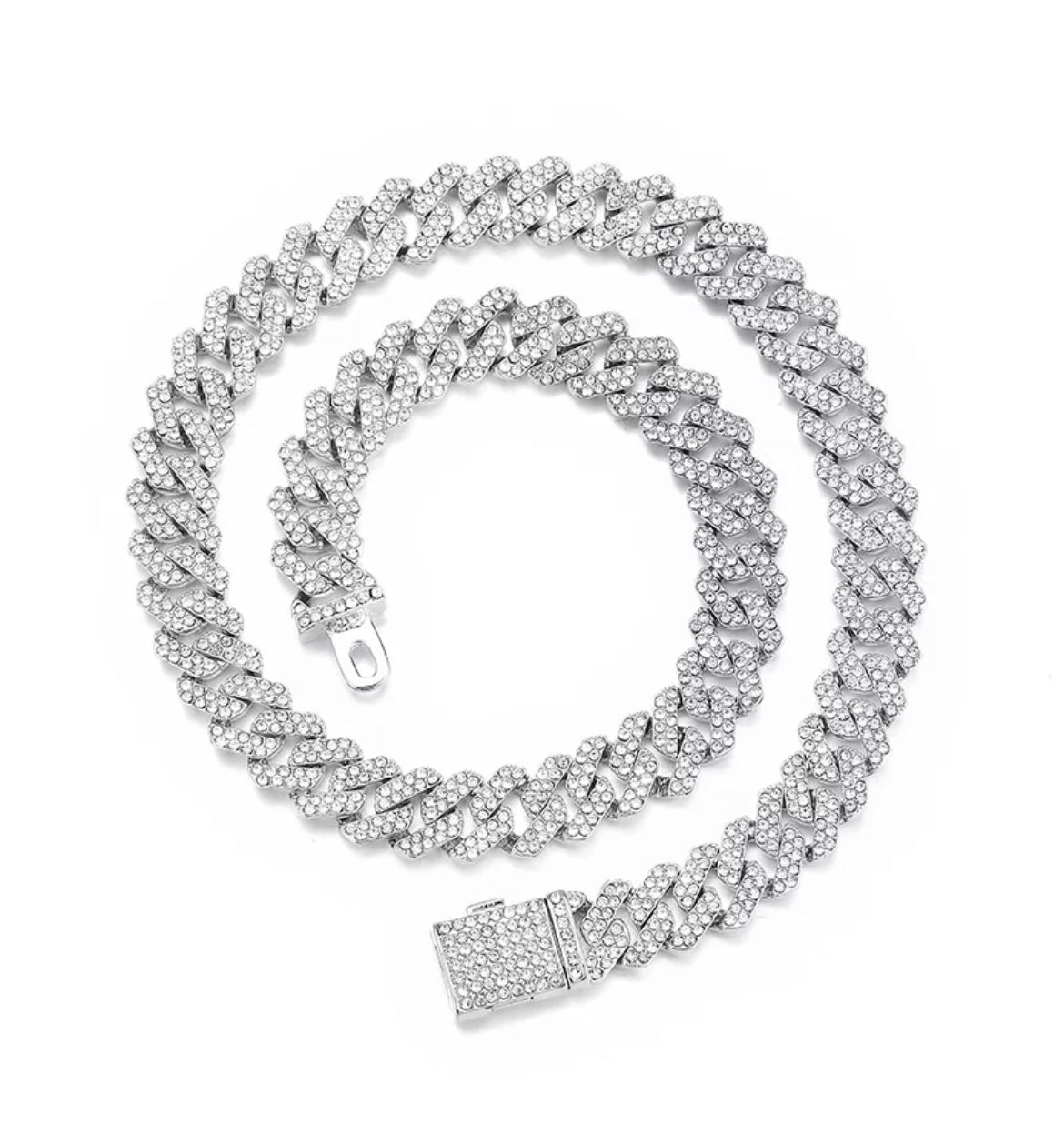 Luxury Blinged-Out Cuban Link Necklace