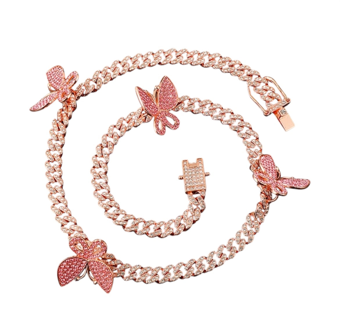 Cuban Link Butterfly Necklace